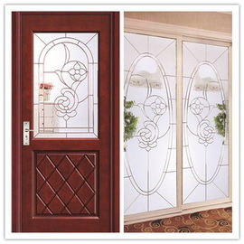 Custom Stained Patio przesuwne drzwi, 19-22 Mm podwójne panele szklane przesuwane