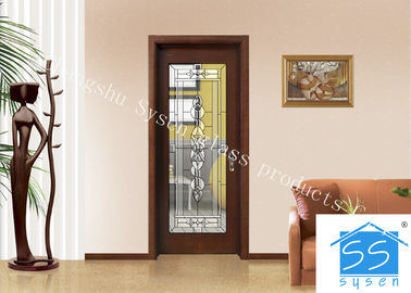 Niestandardowe panele szklane dla drzwi, dekoracyjne witrażowe 16-30 Mm
