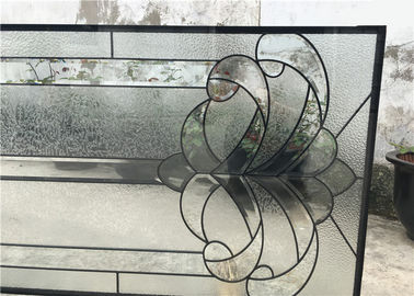 Szklane drzwi przesuwne z czarnej patiny Double Glazed Telescopic Tempered Glass