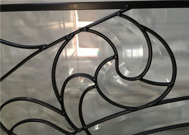 Klasyczne drzwi z kolorowego szkła Panel szklany Izolacja cieplna dźwięku Różne kształty