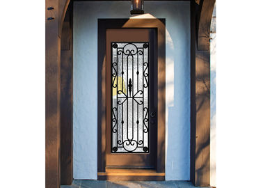 Wypełniony agonem Rozmiar 22 * ​​64 cali Drzwi wewnętrzne Matowe szkło Panel Trwała dekoracja