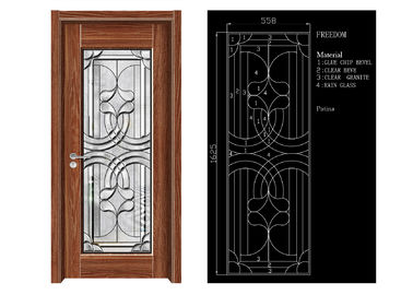 Inteiror Door Architektoniczne Szkło dekoracyjne, Czyste Bevelled Glass drzwi Paneli