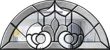 Dekoracyjne szkło ornamentowe do drzwi / okien, dekoracyjne panele szklane z mosiądzu / niklu / patyny