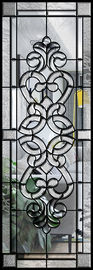 Fashion Hartowane dekoracyjne panele szklane Ziarno z drewna przezroczyste przyciemniane czarna patyna